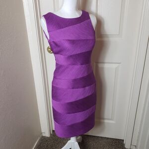 Purple sheath dress 